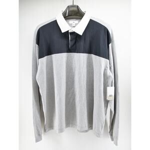 BP‎ Nordstrom Grey Heather Mens Long Sleeve Polo Grey Size XL